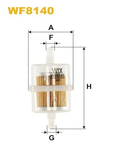WIX WF8140, топливный фильтр