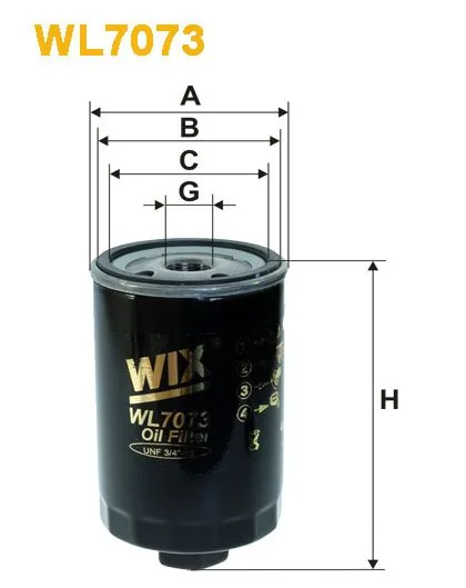WIX WL7073, масляный фильтр