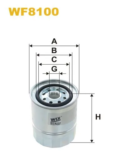 WIX WF8100, топливный фильтр