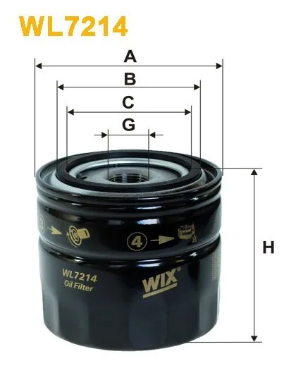 WIX WL7214, масляный фильтр