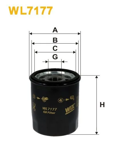 WIX WL7177, масляный фильтр